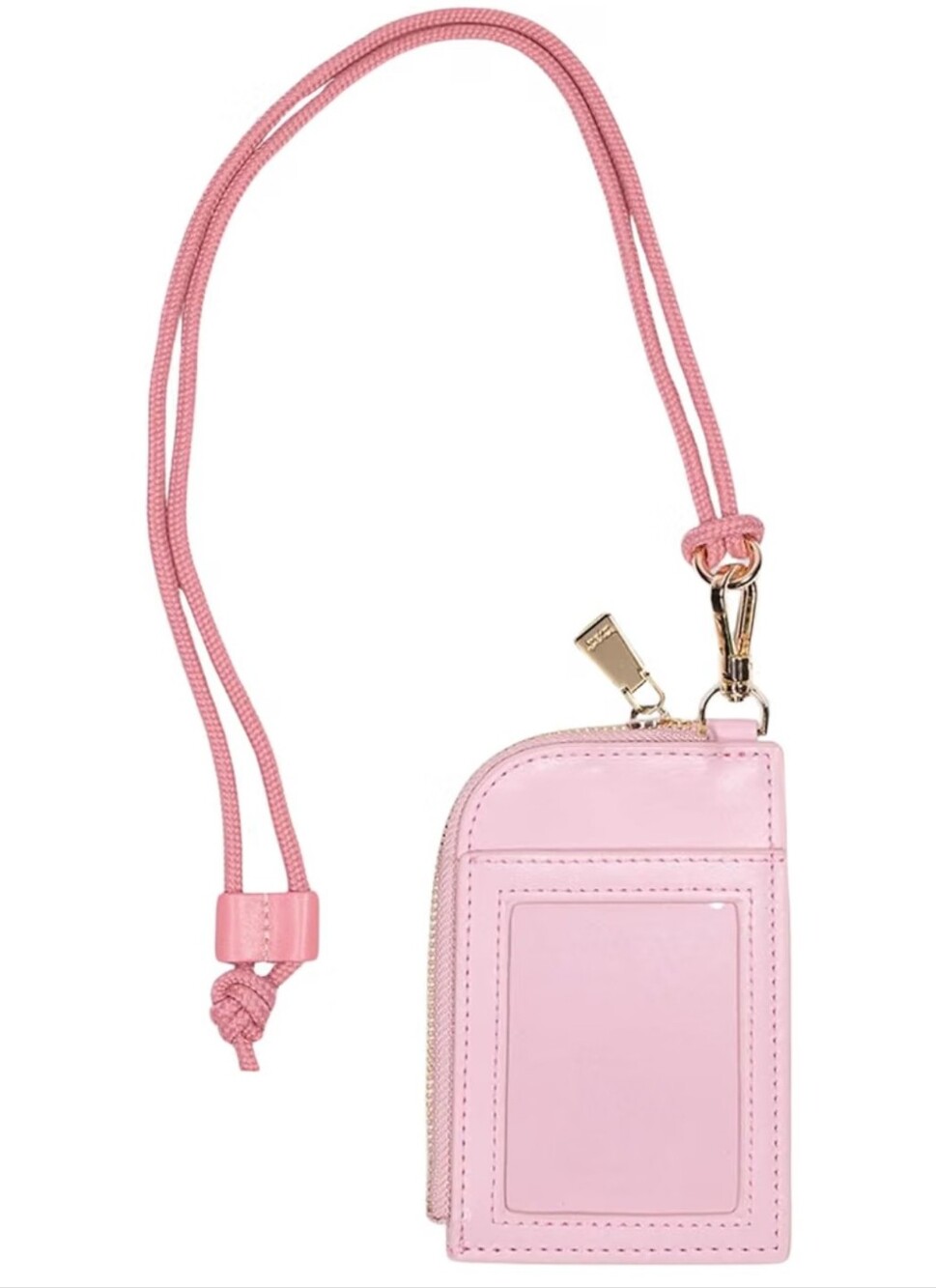 kate spade Pink Leather ID Card Holder with Lanyard/ Bnwt